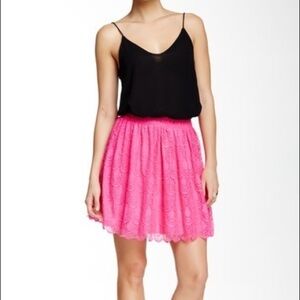 NORDSTROM Soprano Lace Mini Skirt